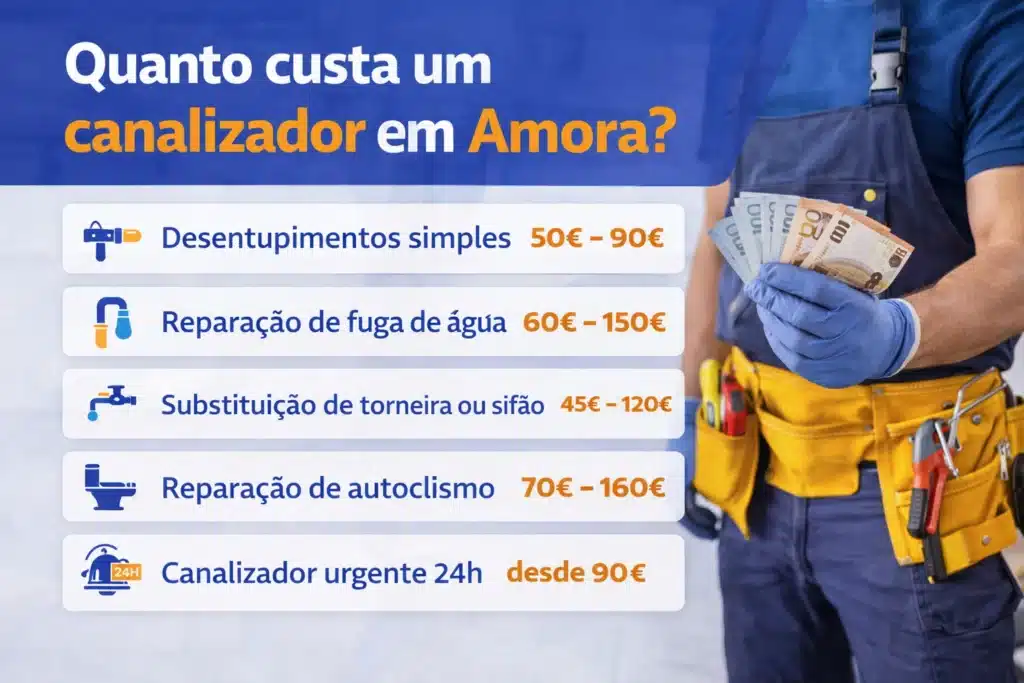 Quanto custa canalizador em amora